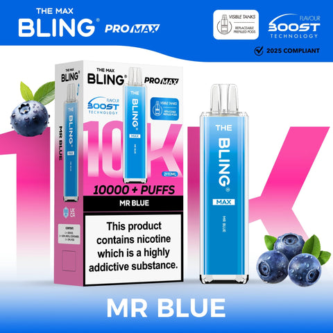 Buy Bulk Wholesale The Crystal Bling Max 8000 Prefilled Vape Pod Kit Box of 5 - vapesourceuk