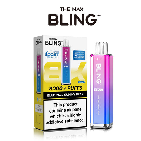 Buy Bulk Wholesale The Crystal Bling Max 8000 Prefilled Vape Pod Kit Box of 5 - vapesourceuk