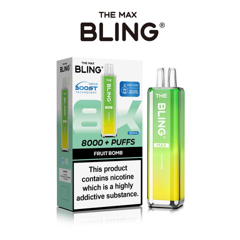 Buy Bulk Wholesale The Crystal Bling Max 8000 Prefilled Vape Pod Kit Box of 5 - vapesourceuk