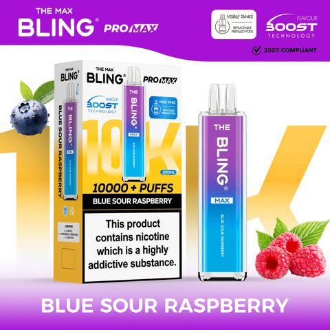 Buy Bulk Wholesale The Crystal Bling Max 8000 Prefilled Vape Pod Kit Box of 5 - vapesourceuk