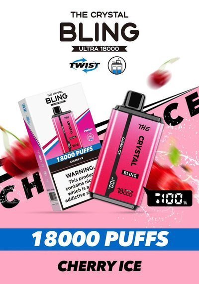 Buy Bulk Wholesale The Crystal Bling Pro Ultra Twist 18k Disposable Vape Box of 10 - vapesourceuk