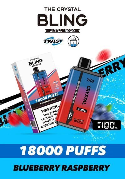 Buy Bulk Wholesale The Crystal Bling Pro Ultra Twist 18k Disposable Vape Box of 10 - vapesourceuk