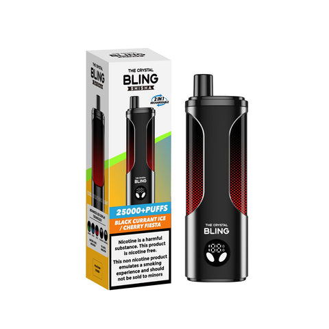 Buy Bulk Wholesale The Crystal Bling Shisha 25000 Disposable Vape Box of 5 - vapesourceuk