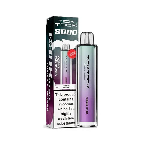 Buy Bulk Wholesale Tick Tock Magic 8000 Disposable Vape Pack of 5 - vapesourceuk