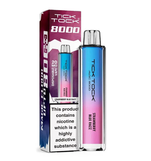 Buy Bulk Wholesale Tick Tock Magic 8000 Disposable Vape Pack of 5 - vapesourceuk