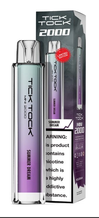 Buy Bulk Wholesale Tick Tock Mini 2k Disposable Vape Box of 10 - vapesourceuk