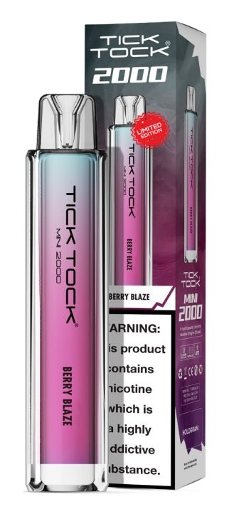 Buy Bulk Wholesale Tick Tock Mini 2k Disposable Vape Box of 10 - vapesourceuk