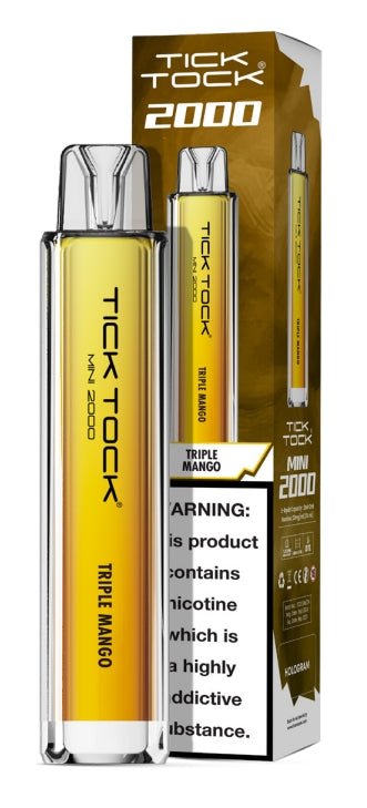 Buy Bulk Wholesale Tick Tock Mini 2k Disposable Vape Box of 10 - vapesourceuk