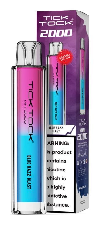 Buy Bulk Wholesale Tick Tock Mini 2k Disposable Vape Box of 10 - vapesourceuk
