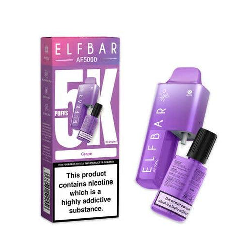 Buy Bulk Wholesale Elf Bar AF5000 Disposable Vape Box of 5 - vapesourceuk