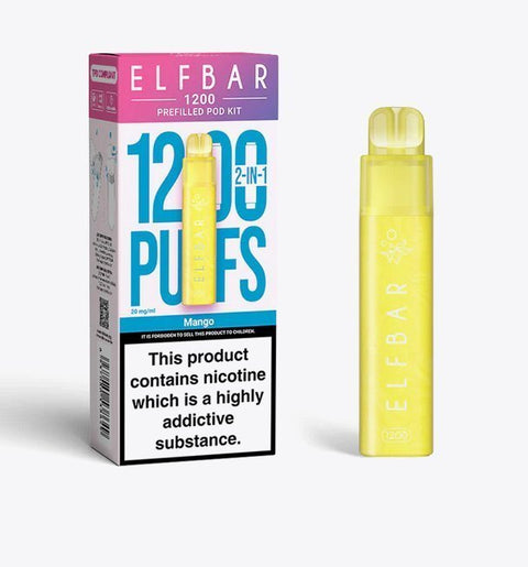 Buy Bulk Wholesale Elfbar 1200 Puffs 2 in 1 Prefilled Pod Kit Box of 5 - vapesourceuk