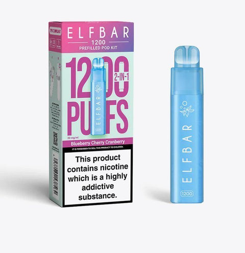 Buy Bulk Wholesale Elfbar 1200 Puffs 2 in 1 Prefilled Pod Kit Box of 5 - vapesourceuk