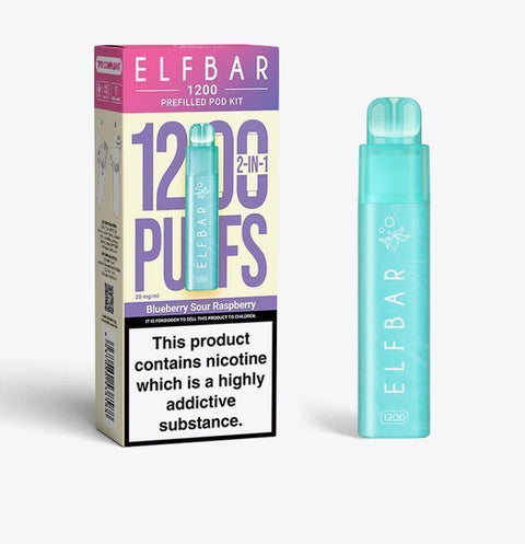 Buy Bulk Wholesale Elfbar 1200 Puffs 2 in 1 Prefilled Pod Kit Box of 5 - vapesourceuk