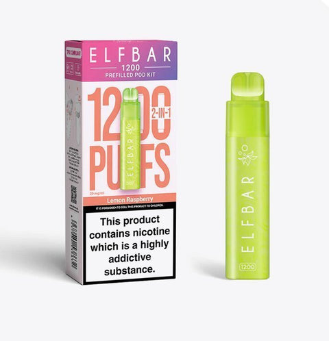 Buy Bulk Wholesale Elfbar 1200 Puffs 2 in 1 Prefilled Pod Kit Box of 5 - vapesourceuk