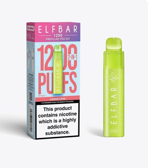Buy Bulk Wholesale Elfbar 1200 Puffs 2 in 1 Prefilled Pod Kit Box of 5 - vapesourceuk
