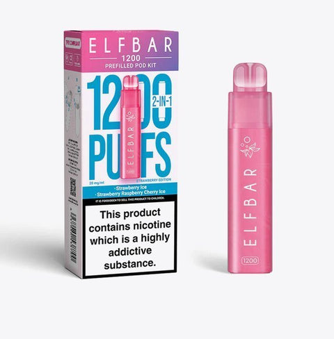 Buy Bulk Wholesale Elfbar 1200 Puffs 2 in 1 Prefilled Pod Kit Box of 5 - vapesourceuk