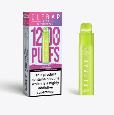 Buy Bulk Wholesale Elfbar 1200 Puffs 2 in 1 Prefilled Pod Kit Box of 5 - vapesourceuk