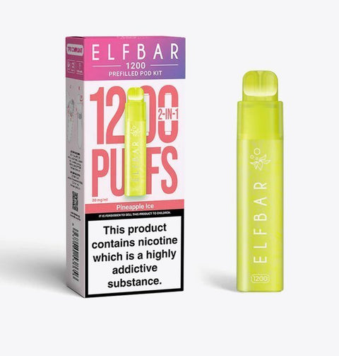 Buy Bulk Wholesale Elfbar 1200 Puffs 2 in 1 Prefilled Pod Kit Box of 5 - vapesourceuk