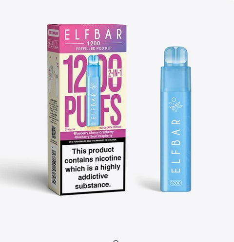 Buy Bulk Wholesale Elfbar 1200 Puffs 2 in 1 Prefilled Pod Kit Box of 5 - vapesourceuk