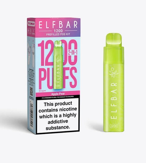 Buy Bulk Wholesale Elfbar 1200 Puffs 2 in 1 Prefilled Pod Kit Box of 5 - vapesourceuk