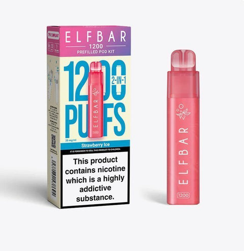 Buy Bulk Wholesale Elfbar 1200 Puffs 2 in 1 Prefilled Pod Kit Box of 5 - vapesourceuk