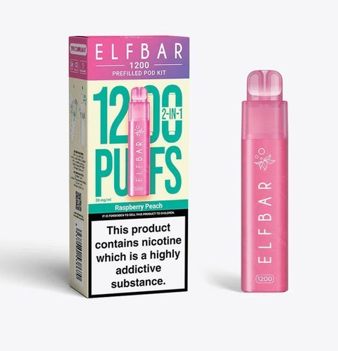Buy Bulk Wholesale Elfbar 1200 Puffs 2 in 1 Prefilled Pod Kit Box of 5 - vapesourceuk