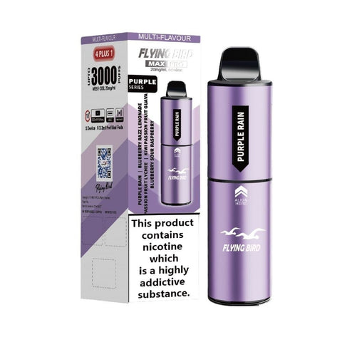 Buy Bulk Wholesale Flying Bird Max Pro 3000 Disposable Vape Box of 5 - vapesourceuk