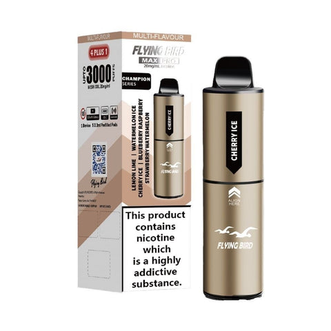 Buy Bulk Wholesale Flying Bird Max Pro 3000 Disposable Vape Box of 5 - vapesourceuk