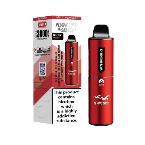 Buy Bulk Wholesale Flying Bird Max Pro 3000 Disposable Vape Box of 5 - vapesourceuk
