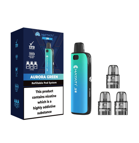 Buy Bulk Wholesale Hayati X4 Refillable Pod System Kit - vapesourceuk