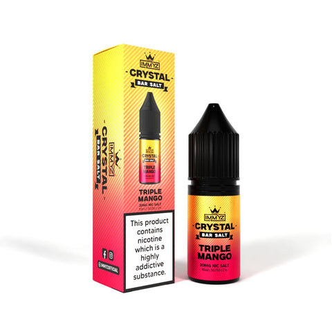 Buy Bulk Wholesale IMMYZ Crystal Bar Nic Salt 10ml E - liquid Pack of 10 - vapesourceuk