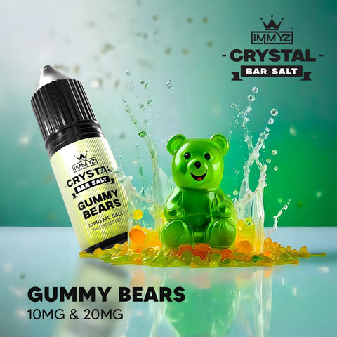 Buy Bulk Wholesale IMMYZ Crystal Bar Nic Salt 10ml E - liquid Pack of 10 - vapesourceuk