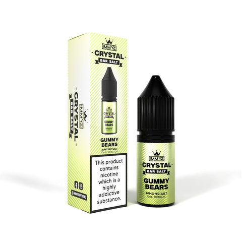 Buy Bulk Wholesale IMMYZ Crystal Bar Nic Salt 10ml E - liquid Pack of 10 - vapesourceuk