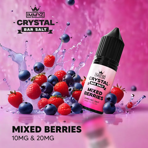 Buy Bulk Wholesale IMMYZ Crystal Bar Nic Salt 10ml E - liquid Pack of 10 - vapesourceuk