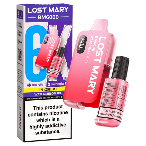 Buy Bulk Wholesale Lost Mary BM6000 Disposable Vape Box of 5 - vapesourceuk