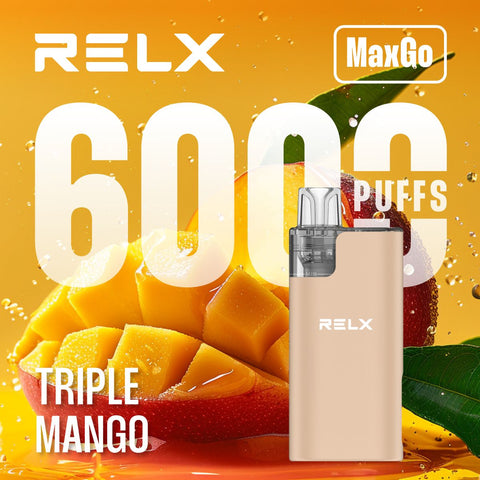 Buy Bulk Wholesale Relx Max Go 6000 Disposable Vape Box of 5 - vapesourceuk