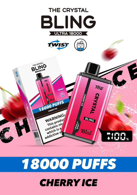 Buy Bulk Wholesale The Crystal Bling Ultra Twist 18000 Disposable Vape Box of 10 - vapesourceuk