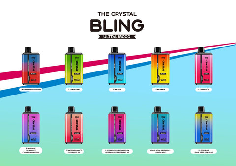 Buy Bulk Wholesale The Crystal Bling Ultra Twist 18000 Disposable Vape Box of 10 - vapesourceuk