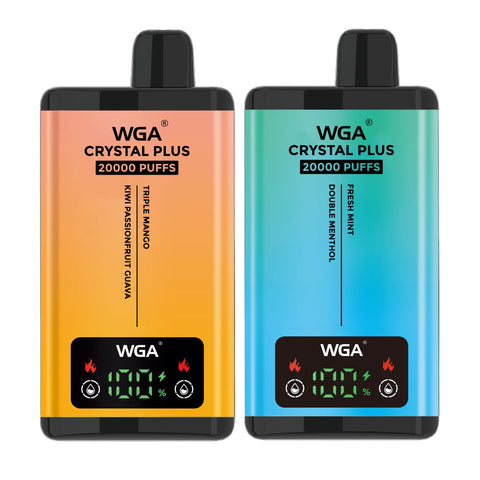 Buy Bulk Wholesale WGA Crystal Plus 20000 Disposable Vape Box of 10 - vapesourceuk