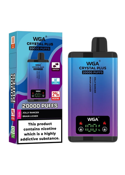 Buy Bulk Wholesale WGA Crystal Plus 20000 Disposable Vape Box of 10 - vapesourceuk
