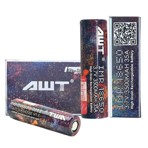 Buy Bulk Wholesale 18650 AWT 3.7V 3500MAH 35A RAINBOW BATTERY [PACK OF 2] - vapesourceuk