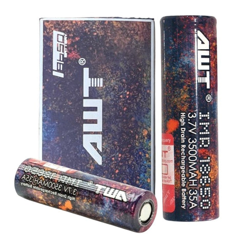 Buy Bulk Wholesale 18650 AWT 3.7V 3500MAH 35A RAINBOW BATTERY [PACK OF 2] - vapesourceuk