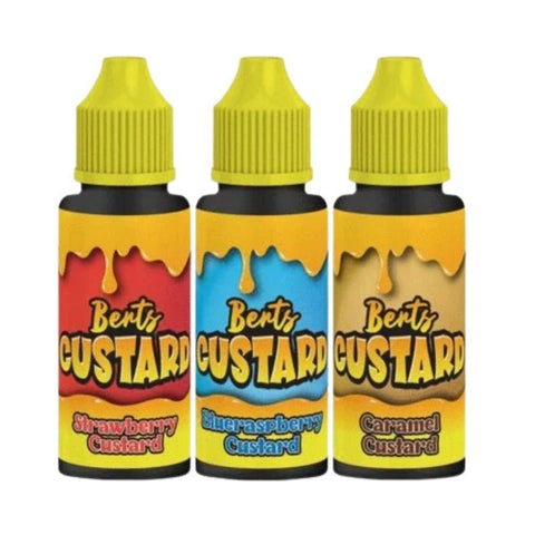 Buy Bulk Wholesale Bert Custard 100ml Shortfill - vapesourceuk