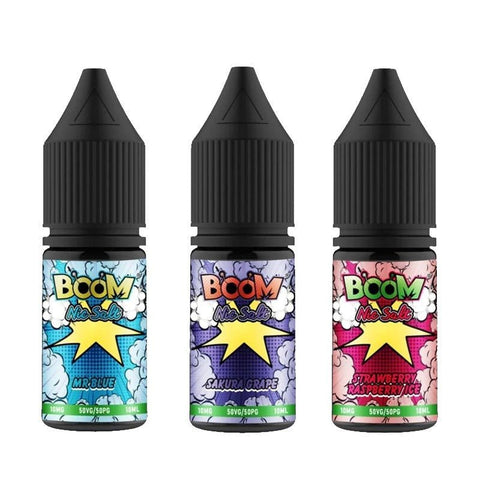 Buy Bulk Wholesale Boom Nic Salts 10ml E - liquids - Box of 5 - vapesourceuk