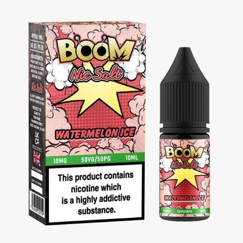 Buy Bulk Wholesale Boom Nic Salts 10ml E - liquids - Box of 5 - vapesourceuk