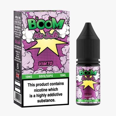 Buy Bulk Wholesale Boom Nic Salts 10ml E - liquids - Box of 5 - vapesourceuk
