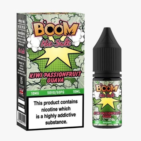 Boom Nic Salts 10ml E-liquids - Box of 10 - vapesourceuk