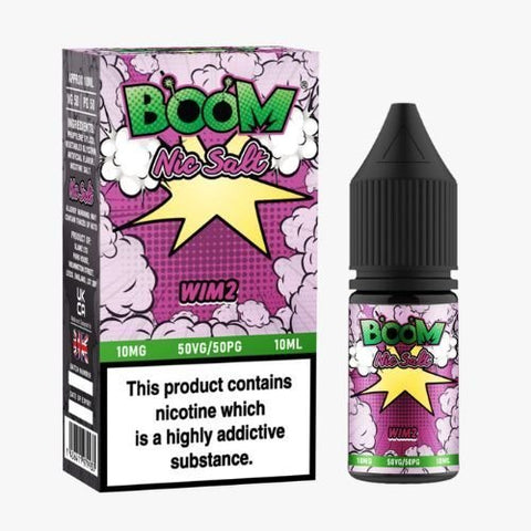 Buy Bulk Wholesale Boom Nic Salts 10ml E - liquids - Box of 5 - vapesourceuk