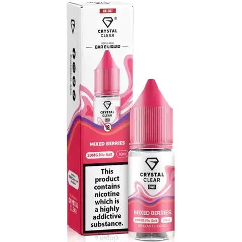 Buy Bulk Wholesale Crystal Clear Nic Salts 10ml - Pack of 10 - vapesourceuk