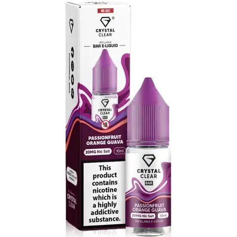 Buy Bulk Wholesale Crystal Clear Nic Salts 10ml - Pack of 10 - vapesourceuk